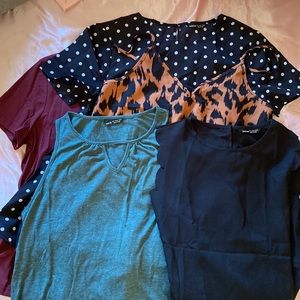 Lot of 5 maternity tops